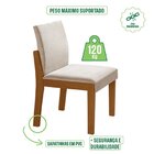 Conjunto Sala De Jantar Mesa Nuance 110cm Redonda Tampo Vidro