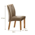 Conjunto Sala De Jantar Mesa Nuance 110cm Redonda Tampo Vidro