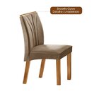 Conjunto Sala De Jantar Mesa Nuance 110cm Redonda Tampo Vidro