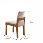 Conjunto Sala De Jantar Mesa Nuance 135cm Quadrada Tampo Vidr