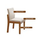 Conjunto Sala De Jantar Mesa Nuance 135cm Quadrada Tampo Vidr