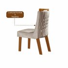 Conjunto Sala De Jantar Mesa Nuance Com Tampo De Vidro 6 Cade