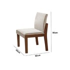 Conjunto Sala De Jantar Mesa Nuance Quadrada Tampo Vidro/mdp