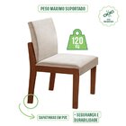 Conjunto Sala De Jantar Mesa Nuance Quadrada Tampo Vidro/mdp
