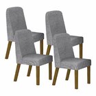 Conjunto Sala De Jantar Mesa Orgânica Mdf 6 Cadeiras Isis Fre