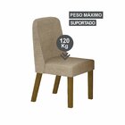 Conjunto Sala De Jantar Mesa Orgânica Mdf 6 Cadeiras Isis Fre