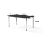 Conjunto Sala De Jantar Mesa Ortenia Tampo Vidro Com 6 Cadeir