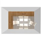 Conjunto Sala De Jantar Mesa Ortenia Tampo Vidro Com 6 Cadeir