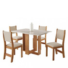 Conjunto Sala De Jantar Mesa Palácio 4 Cadeiras Sol Viero