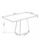Conjunto Sala De Jantar Mesa Paris 6 Cadeiras Cristal Viero