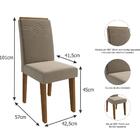 Conjunto Sala De Jantar Mesa Patricia 130cm 4 Cadeiras Tais I
