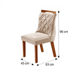 Conjunto Sala De Jantar Mesa Pietra 8 Cadeiras Madri Tampo Md