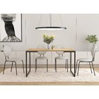 Conjunto Sala De Jantar Mesa Porto Estilo Industrial Com 4 Ca