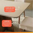 Conjunto Sala De Jantar Mesa Quadrada 0,90m Moove 4 Cadeiras