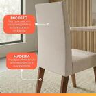 Conjunto Sala De Jantar Mesa Quadrada 0,90m Moove 4 Cadeiras