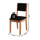 Conjunto Sala De Jantar Mesa Quadrada 4 Cadeiras Trento Dobuê