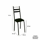 Conjunto Sala De Jantar Mesa Quadrada 70cm Tampo Granito Com