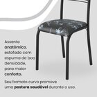 Conjunto Sala De Jantar Mesa Quadrada 70x70cm Tampo Granito T