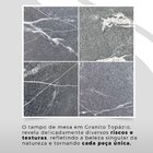Conjunto Sala De Jantar Mesa Quadrada 70x70cm Tampo Granito T