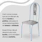 Conjunto Sala De Jantar Mesa Quadrada 70x70cm Tampo Granito T