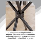 Conjunto Sala De Jantar Mesa Quadrada 70x70cm Tampo Mdp Off W