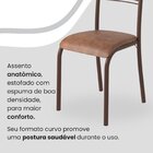 Conjunto Sala De Jantar Mesa Quadrada 70x70cm Tampo Mdp Off W