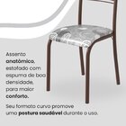 Conjunto Sala De Jantar Mesa Quadrada 70x70cm Tampo Mdp Off W