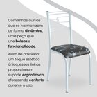 Conjunto Sala De Jantar Mesa Quadrada 70x70cm Tampo Mdp Off W