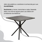 Conjunto Sala De Jantar Mesa Quadrada 75x75cm Tampo Ardósia I