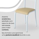 Conjunto Sala De Jantar Mesa Quadrada 75x75cm Tampo Granito O