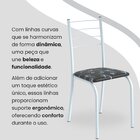 Conjunto Sala De Jantar Mesa Quadrada 75x75cm Tampo Granito O