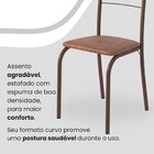 Conjunto Sala De Jantar Mesa Quadrada 75x75cm Tampo Granito O