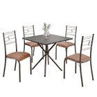 Conjunto Sala De Jantar Mesa Quadrada 75x75cm Tampo Mdp Ardós