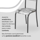 Conjunto Sala De Jantar Mesa Quadrada 75x75cm Tampo Mdp Ardós