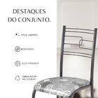 Conjunto Sala De Jantar Mesa Quadrada 75x75cm Tampo Mdp Ardós