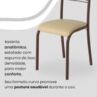 Conjunto Sala De Jantar Mesa Quadrada 75x75cm Tampo Mdp Ardós