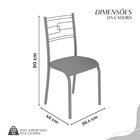 Conjunto Sala De Jantar Mesa Quadrada 75x75cm Tampo Mdp Ardós