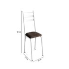 Conjunto Sala De Jantar Mesa Quadrada 90cm Tampo Bp Com 4 Cad