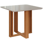 Conjunto Sala De Jantar Mesa Quadrada Flora E 4 Cadeiras Maia