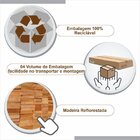 Conjunto Sala De Jantar Mesa Recife Tampo Vidro/mdf Com 4 Cad