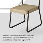Conjunto Sala De Jantar Mesa Redonda 100cm Base Omega Tampo M