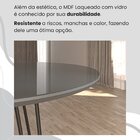 Conjunto Sala De Jantar Mesa Redonda 100cm Base Omega Tampo M