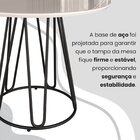 Conjunto Sala De Jantar Mesa Redonda 100cm Base Omega Tampo M