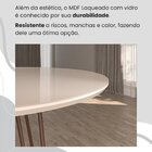 Conjunto Sala De Jantar Mesa Redonda 100cm Base Omega Tampo M