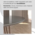 Conjunto Sala De Jantar Mesa Redonda 100cm Base Omega Tampo M