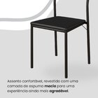 Conjunto Sala De Jantar Mesa Redonda 100cm Base Omega Tampo M