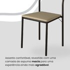 Conjunto Sala De Jantar Mesa Redonda 100cm Base Omega Tampo M