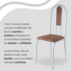 Conjunto Sala De Jantar Mesa Redonda 70cm Tampo Granito Topáz