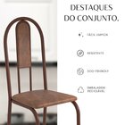 Conjunto Sala De Jantar Mesa Redonda 70cm Tampo Granito Topáz