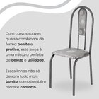 Conjunto Sala De Jantar Mesa Redonda 70cm Tampo Granito Topáz